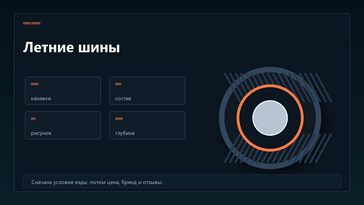 Карта выбора летних шин по дождю, жаре, шуму и износу