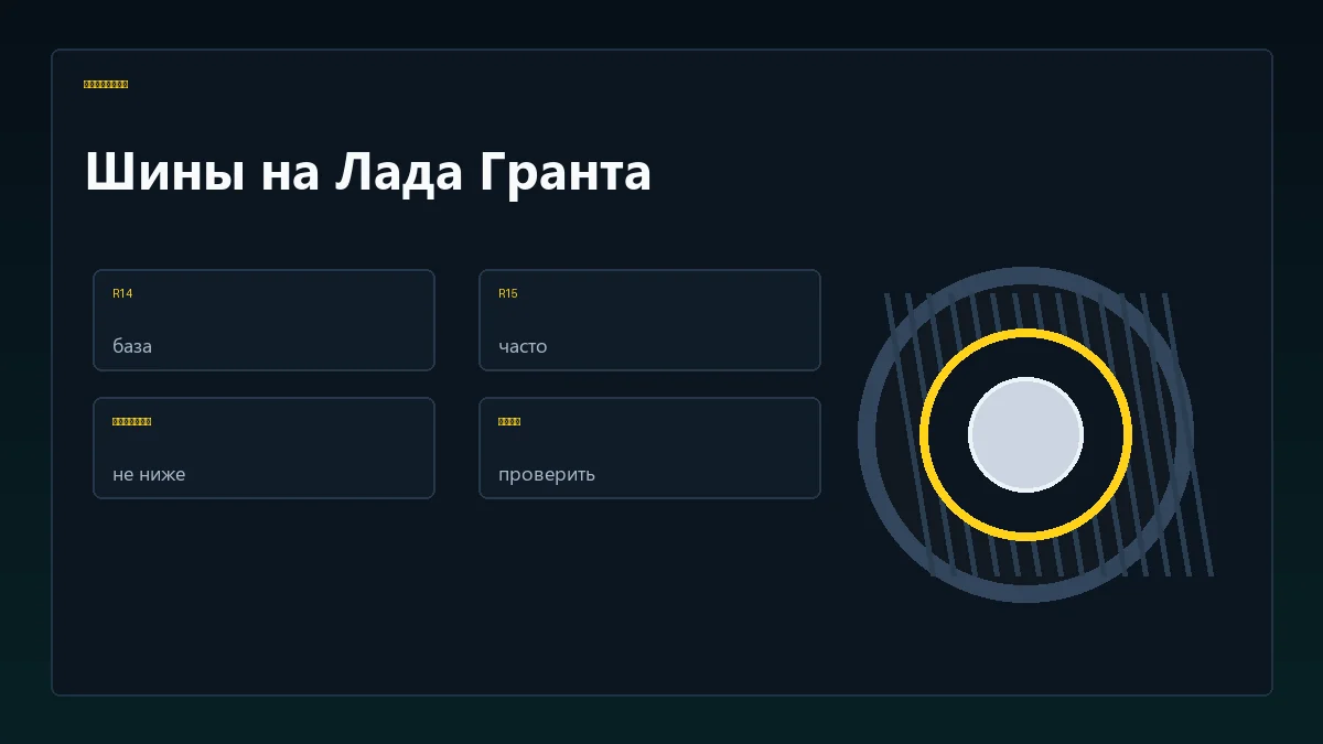 Алгоритм подбора шин на Лада Гранта
