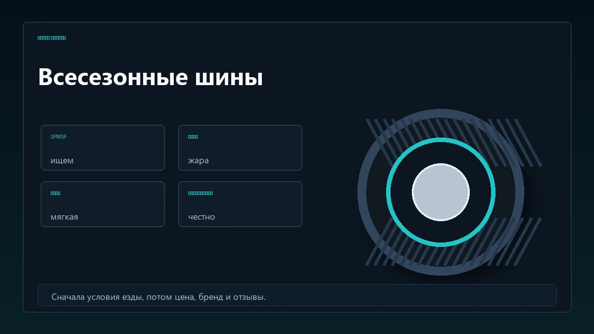 Карта выбора всесезонных шин по климату, пробегу и температуре